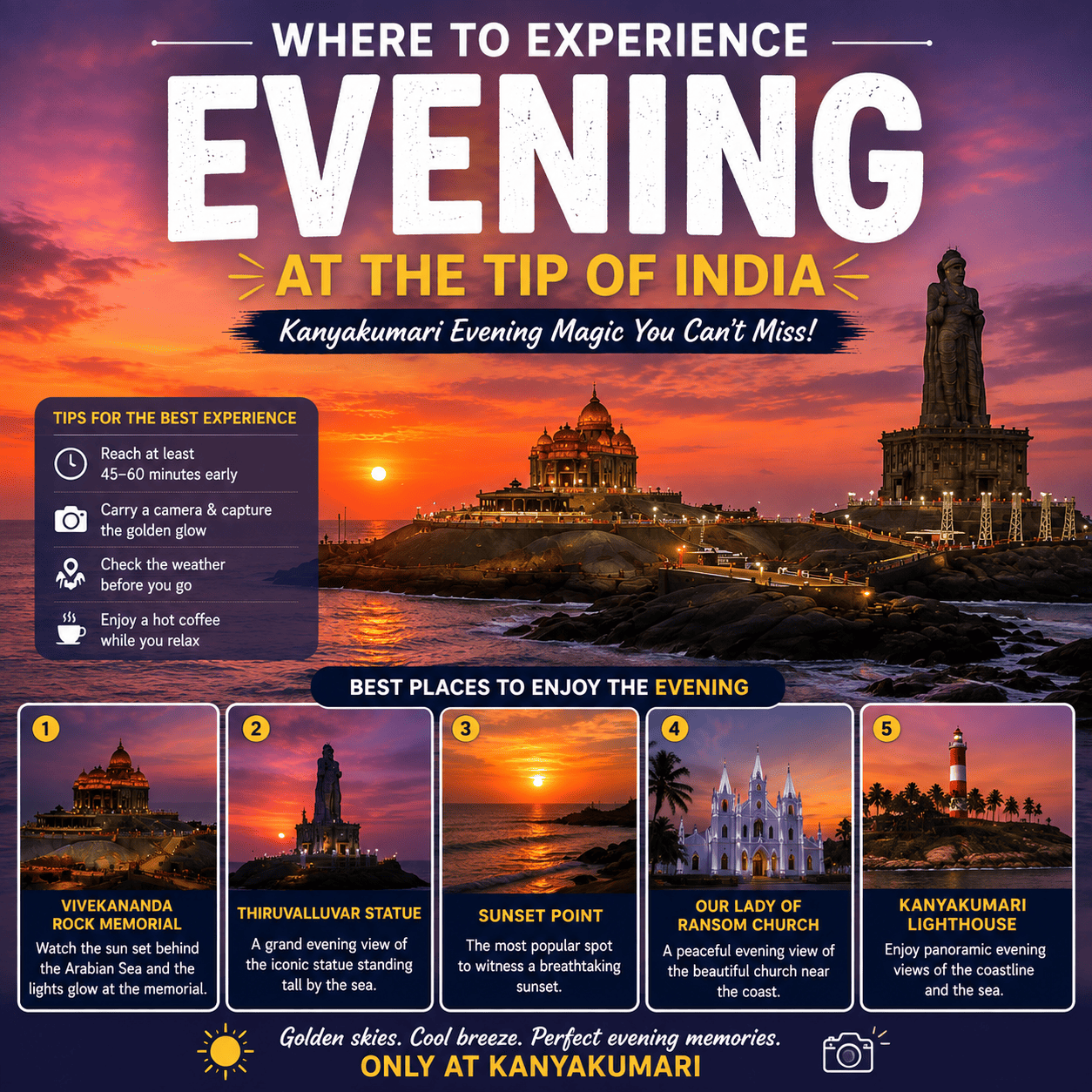 Kanyakumari sunset experience