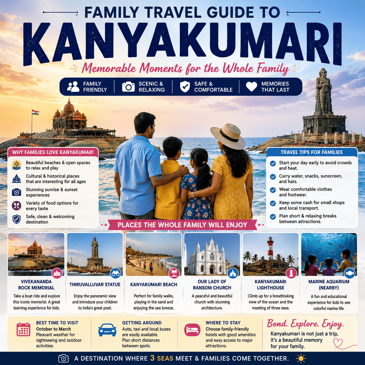 Family travel guide Kanyakumari