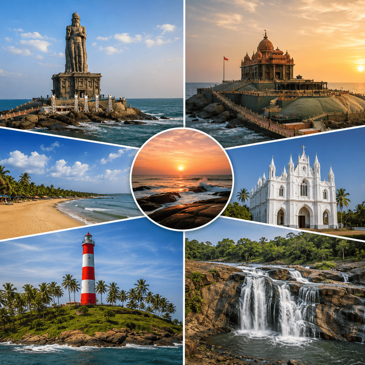 Nearby attractions near Kanyakumari